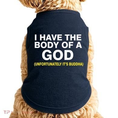 I Have A Body Of A God Buddha Doggie Tank