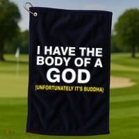 I Have A Body Of A God Buddha Golf Towel thumb 1
