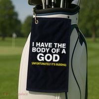 I Have A Body Of A God Buddha Golf Towel thumb 2