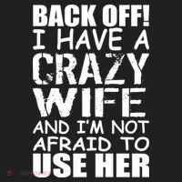 I Have A Crazy Wife Not Afraid To Use Her Beanie thumb 2