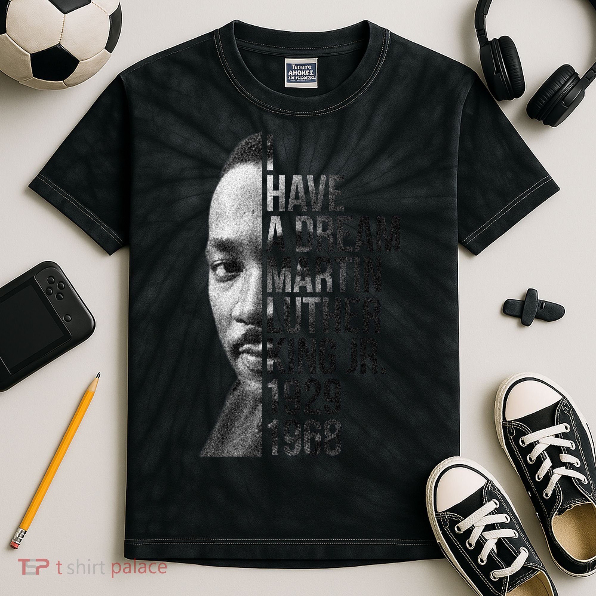 I Have a Dream Martin Luther King Jr. 1929-1968 Kids Tie-Dye T-Shirt