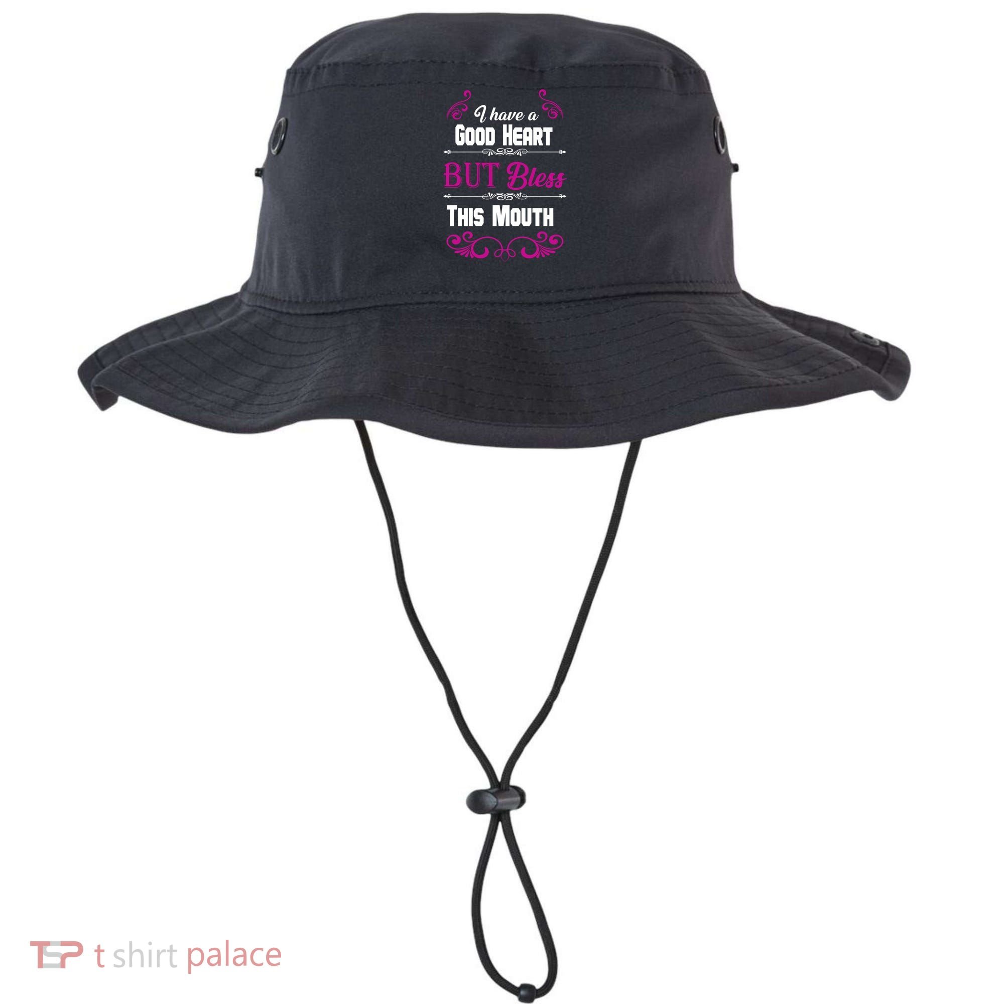 I Have A Good Heart But Bless This Mouth Bucket Hat