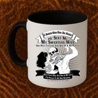 I Have A My Smartass Tattooed Wife  Coffee Mug thumb 2