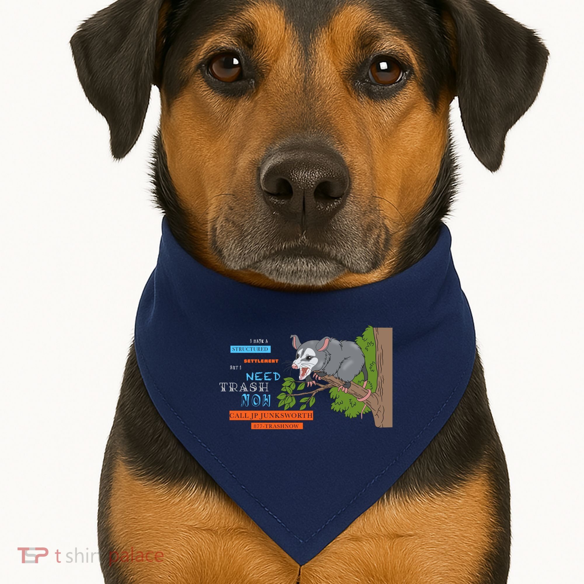 I Have A Structured Settlement Need Trash Now Funny USA-Made Doggie Bandana