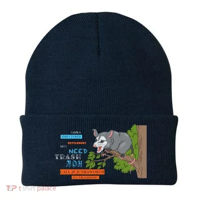 I Have A Structured Settlement Need Trash Now Funny Beanie