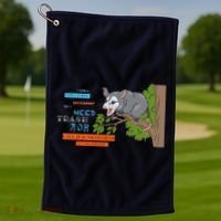 I Have A Structured Settlement Need Trash Now Funny Golf Towel thumb 1