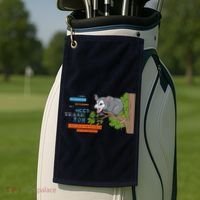 I Have A Structured Settlement Need Trash Now Funny Golf Towel thumb 2