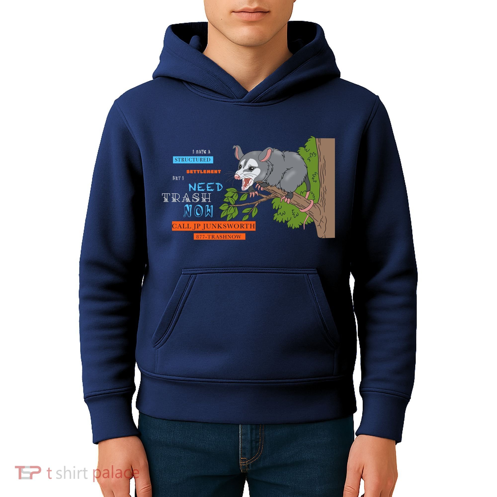 I Have A Structured Settlement Need Trash Now Funny Kids Hoodie