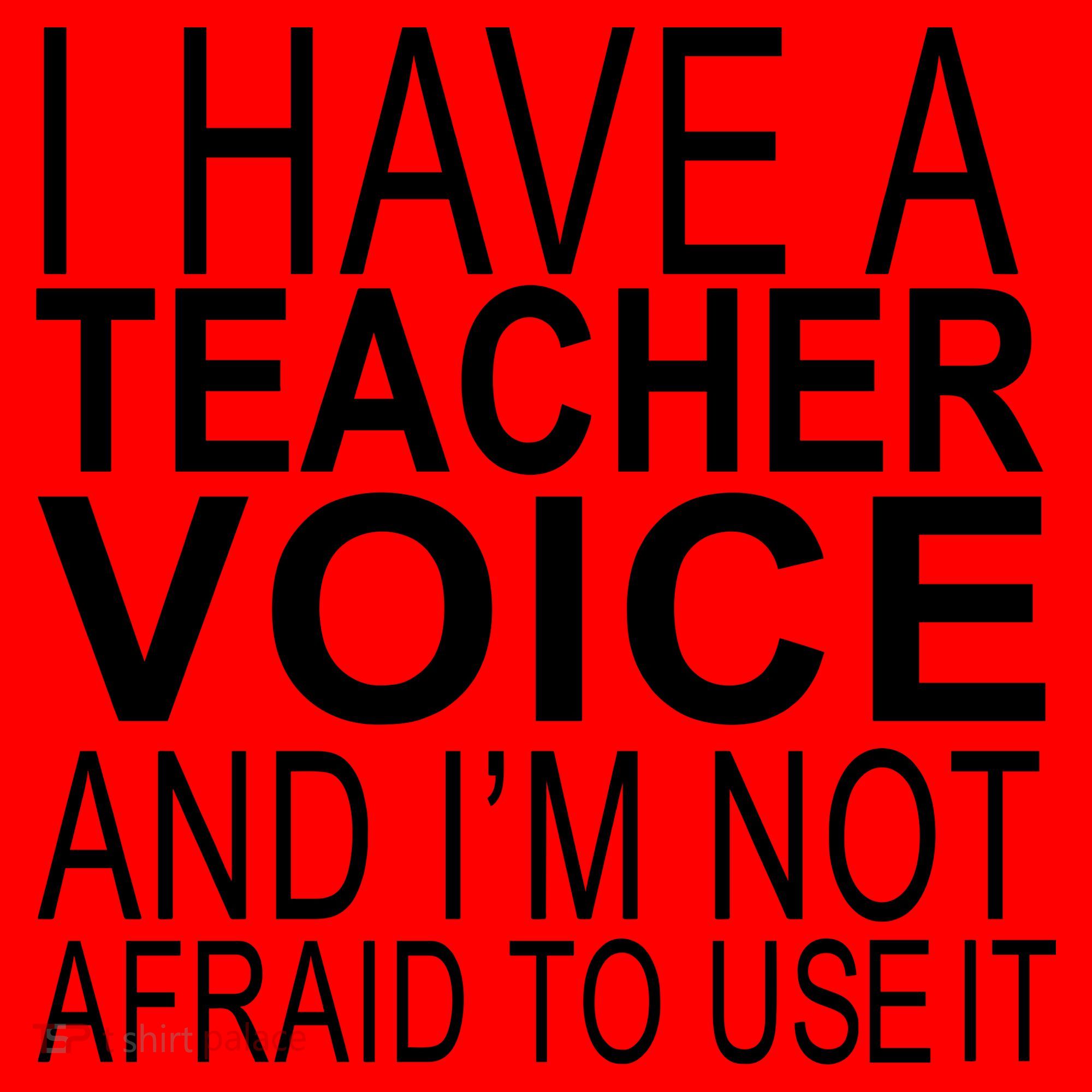 I Have A Teacher Voice And I'm Not Afraid To Use It Santa Hat
