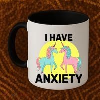I Have Anxiety Unicorn Coffee Mug thumb 2