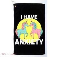I Have Anxiety Unicorn Golf Towel thumb 0