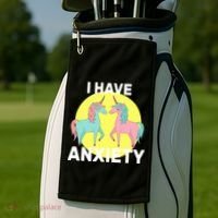 I Have Anxiety Unicorn Golf Towel thumb 2