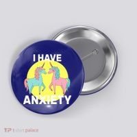 I Have Anxiety Unicorn Button thumb 0