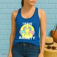 I Have Anxiety Unicorn Women's Tank Top thumb 2
