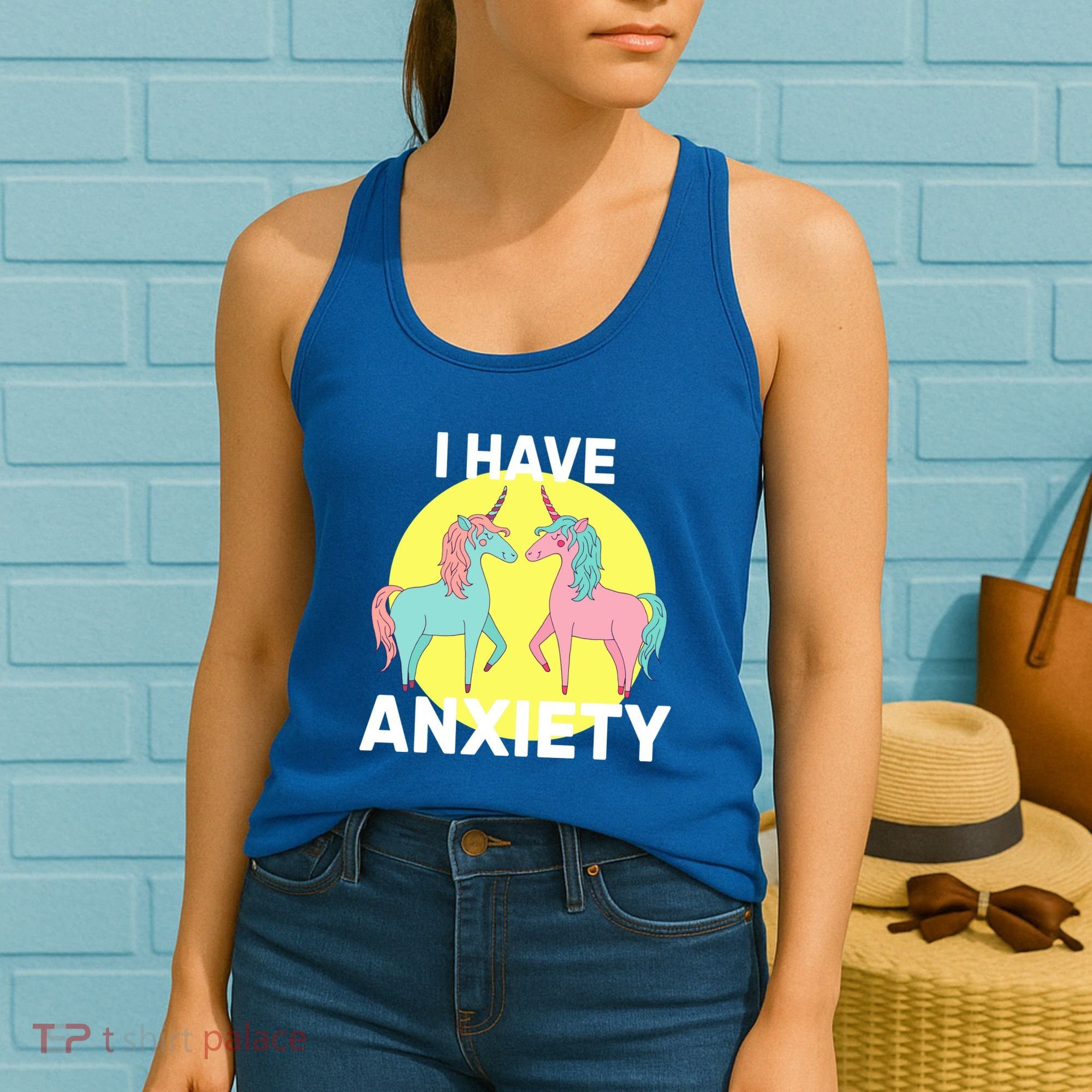 I Have Anxiety Unicorn Women's Tank Top