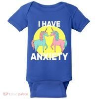 I Have Anxiety Unicorn Baby Bodysuit thumb 0