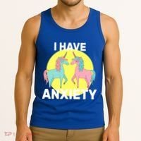 I Have Anxiety Unicorn Tank Top thumb 3