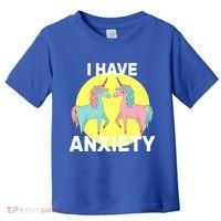 I Have Anxiety Unicorn Toddler T-Shirt thumb 0