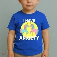 I Have Anxiety Unicorn Toddler T-Shirt thumb 2