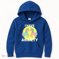 I Have Anxiety Unicorn Kids Hoodie thumb 0