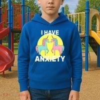 I Have Anxiety Unicorn Kids Hoodie thumb 2