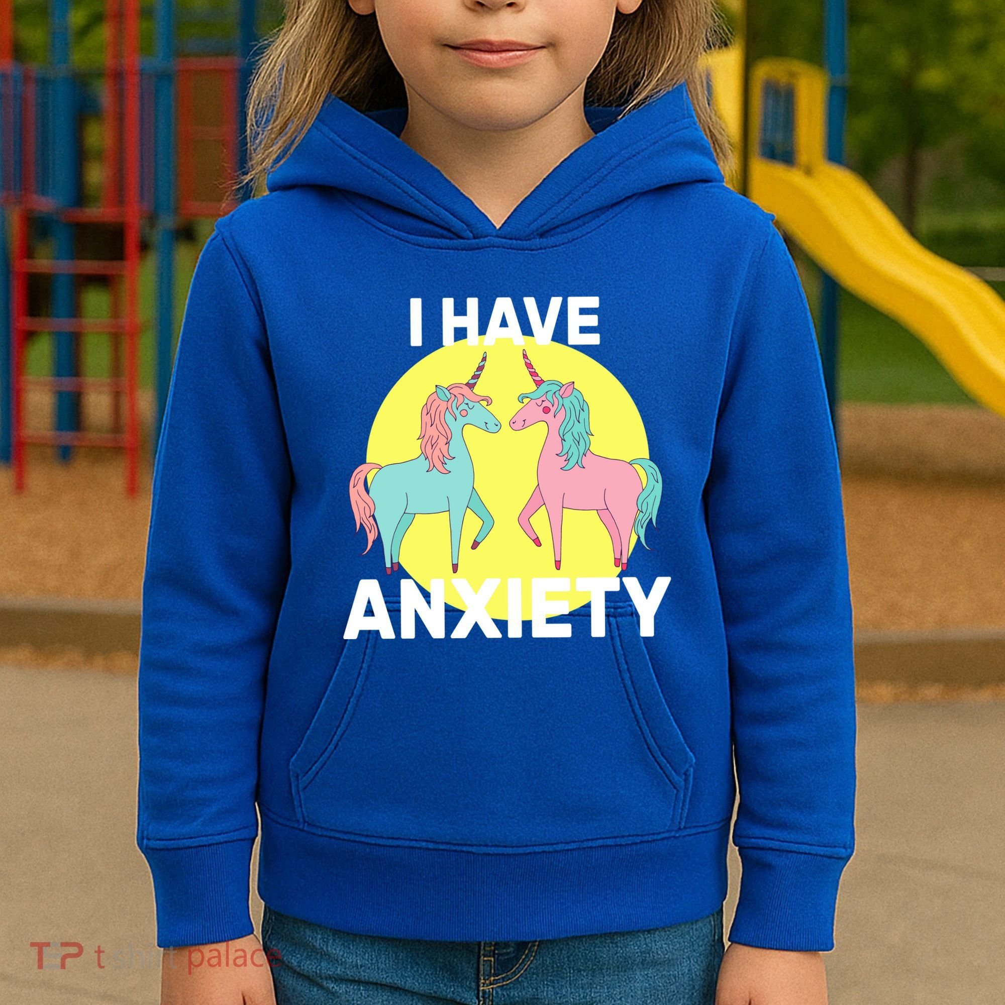I Have Anxiety Unicorn Kids Hoodie