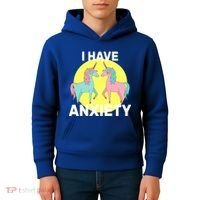 I Have Anxiety Unicorn Kids Hoodie thumb 4