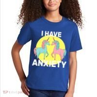 I Have Anxiety Unicorn Kids T-Shirt thumb 2