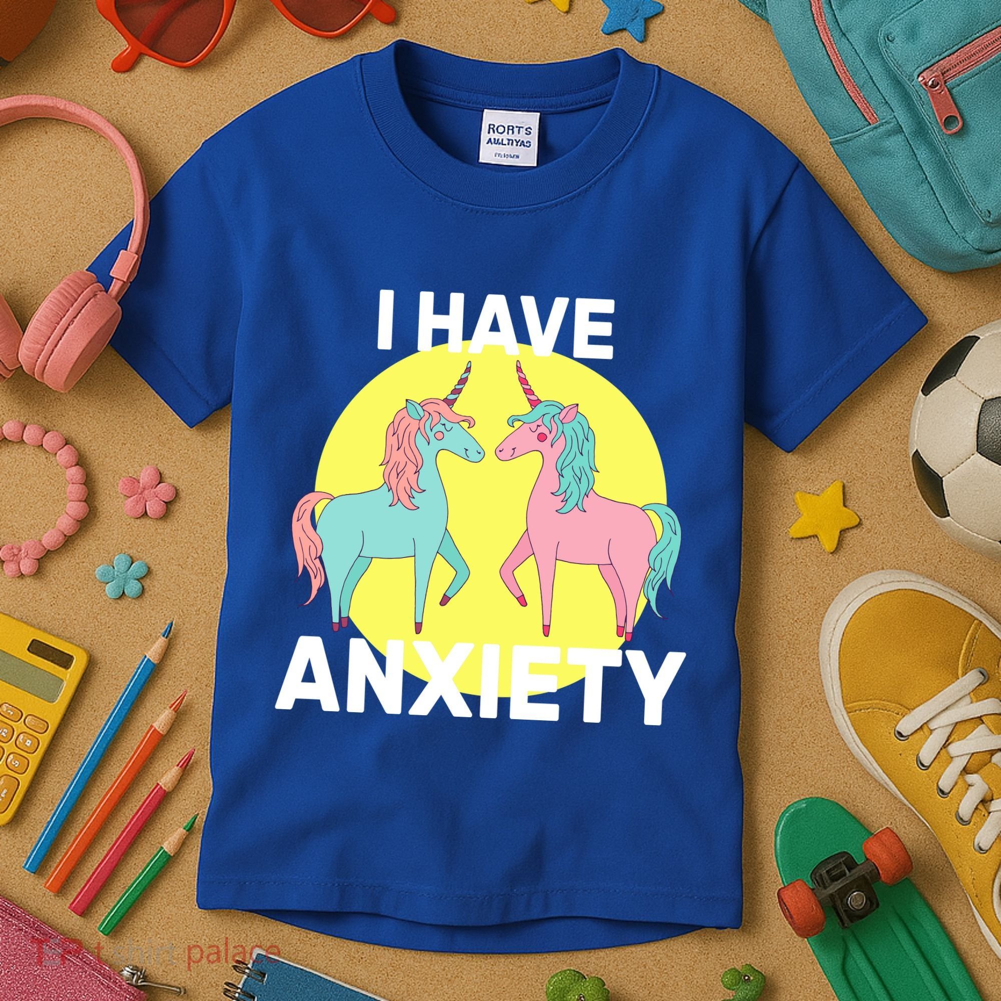 I Have Anxiety Unicorn Kids T-Shirt