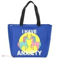 I Have Anxiety Unicorn Tote Bag thumb 0