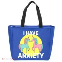 I Have Anxiety Unicorn Tote Bag thumb 0