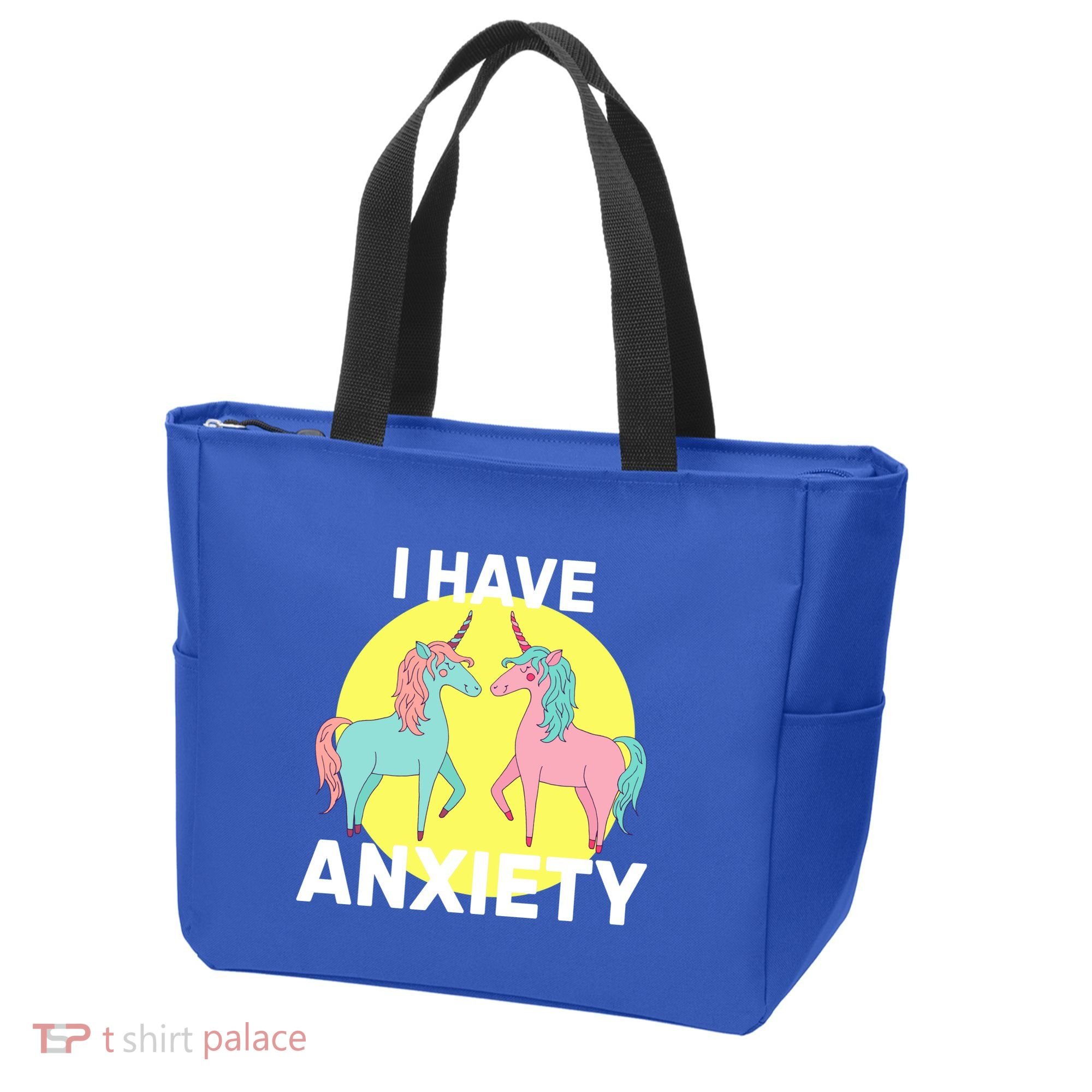 I Have Anxiety Unicorn Tote Bag
