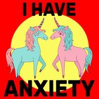 I Have Anxiety Unicorn Santa Hat thumb 1