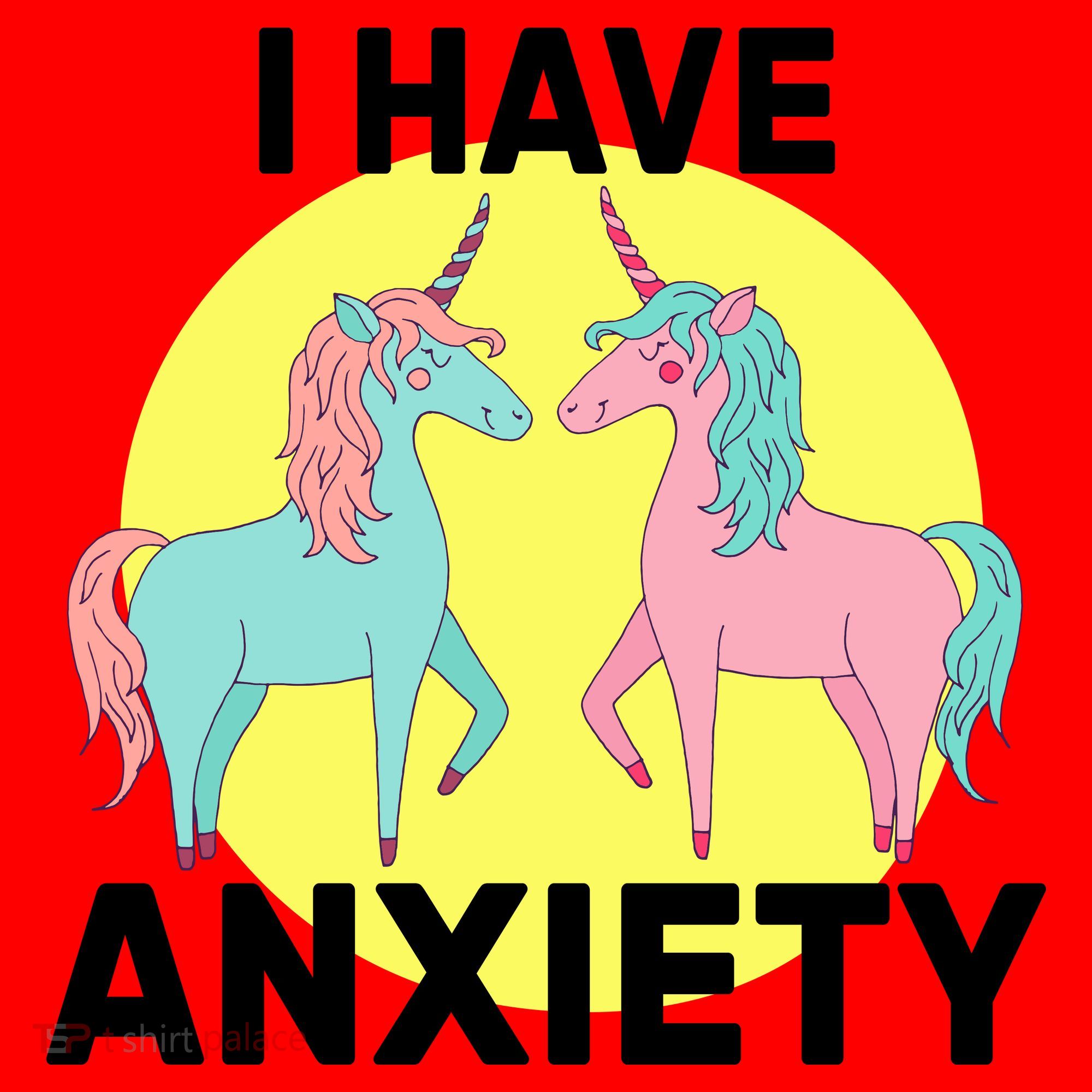 I Have Anxiety Unicorn Santa Hat
