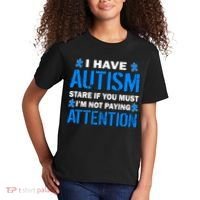 I Have Autism Stare If You Must Not Paying Attention Kids T-Shirt thumb 2