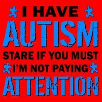 I Have Autism Stare If You Must Not Paying Attention Santa Hat thumb 1
