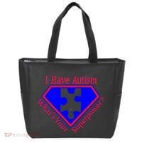 I Have Autism What's Your Super Power Tote Bag thumb 0