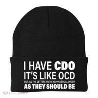 I Have CDO Its Like OCD But In Alphabetical Order Beanie thumb 0