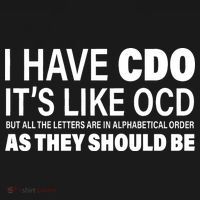 I Have CDO Its Like OCD But In Alphabetical Order Kids Long Sleeve Shirt thumb 2