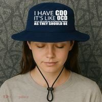 I Have CDO It's Like OCD Funny Sarcastic Bucket Hat thumb 3