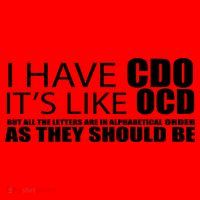 I Have CDO It's Like OCD Funny Sarcastic Santa Hat thumb 1