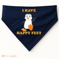 I Have Happy Feet USA-Made Doggie Bandana thumb 0