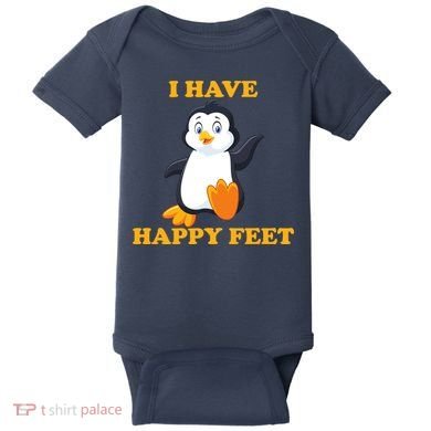 I Have Happy Feet Baby Bodysuit