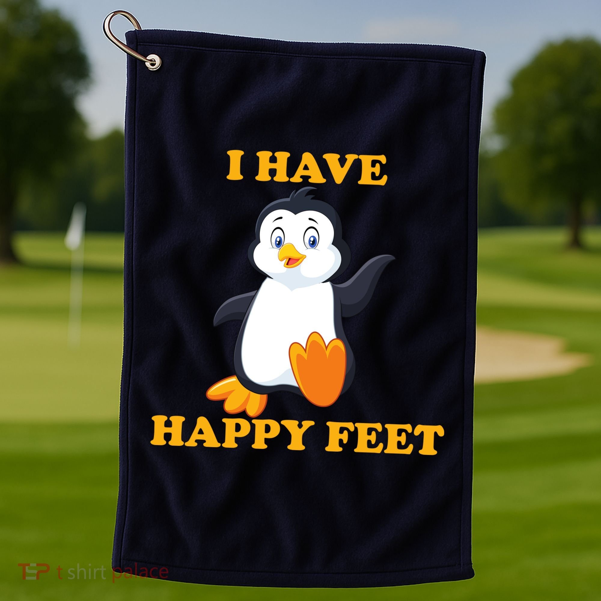 I Have Happy Feet Golf Towel