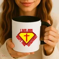 I have Jesus What's Your Superpower Coffee Mug thumb 3