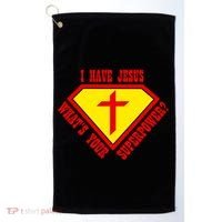 I have Jesus What's Your Superpower Golf Towel thumb 0