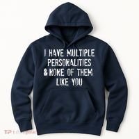 I Have Multiple Personalities And None Of Them Like You Hoodie thumb 0