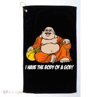 I Have The Body Of A God Golf Towel thumb 0