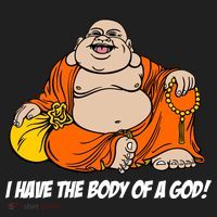 I Have The Body Of A God Golf Towel thumb 3