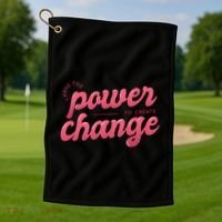 I Have The Power To Create Change Golf Towel thumb 1
